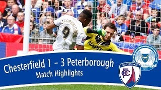 Chesterfield 13 Peterborough United  Johnstones Paint Trophy Final [upl. by Amar971]