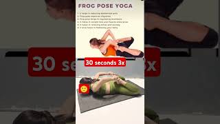 Frog pose yoga [upl. by Conrad]