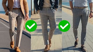 20 PRENDAS para combinar pantalón PRÍNCIPE DE GALES de cuadros grises para hombre con estilo [upl. by Neb]