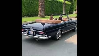 Mercedes W111 Cabriolet driving in Beverly Hills [upl. by Janiuszck]