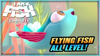 I AM FISH Gameplay Walkthrough  Flying Fish All Levels 123  PC Xbox Series X Game Pass [upl. by Kliber]