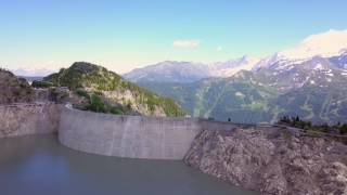 Barrage dEmosson  Emosson Dam  Drone 4K  DJI Mavic Pro [upl. by Kerad]