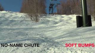 Bromley Mountain Vermont  No Name Chute Soft Bumps [upl. by Mikahs290]