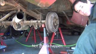 Replacing the rusty u bolts on the 66 F 100 Part 1 [upl. by Einnaej]