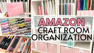 AMAZON Craft Room Organization  Craft Room Series Episode 3 [upl. by Ortrude]