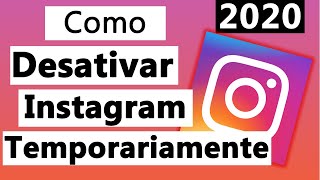 Como Desativar o Instagram temporariamente  PC [upl. by Carper]