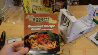 Veggetti As Seen On TV Pro Table Top Spiralizer Review [upl. by Strickland]