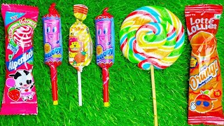 Satisfying video Asmr lollipops candy and chocolate gummy candy unboxing video Asmr [upl. by Redvers]