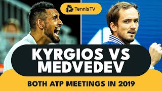 Nick Kyrgios vs Daniil Medvedev Two Crazy Matches In One Year 👀 [upl. by Kopans383]