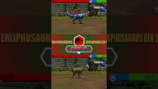 ERLIPHOSAURUS VS DILOPHOSAURUS GEN 2  JURASSIC WORLD THE GAME [upl. by Leventhal]