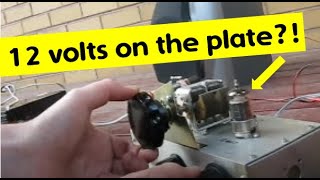 One valve regenerative receiver runs off 12 volts HT  Part 1 [upl. by Aveneg]