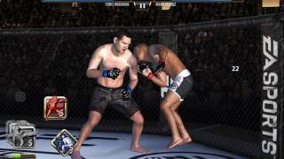 Chris Weidman vs Mark Muñoz  EA SPORTS UFC iOSAndroid Demonstration Fighter [upl. by Mehetabel]