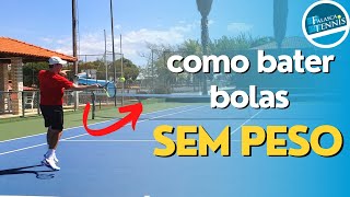 Como rebater BOLAS SEM PESO no tênis  Falasca Tennis [upl. by Negyam]