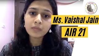 Ms Vaishali Jain All India Rank 21  Current Affairs One to One Discussion for UPSC Interview [upl. by Crissy973]