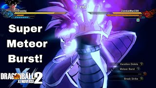 Custom Turles Is A Monster Ultimate Meteor Burst Combo  Dragon Ball Xenoverse 2 [upl. by Milks]