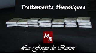 Les traitements thermiques et test du grain de lacier  xc75 [upl. by Still818]