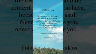 Hebrews 135  Bible Verse [upl. by Okoyk]