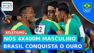 JOGOS PANAMERICANOS l NOS 4X400M BRASIL TEM PÓDIO DE OURO [upl. by Carlye972]