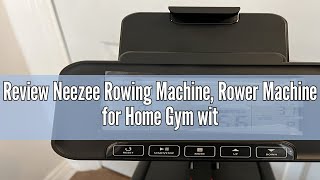 Review Neezee Rowing Machine Rower Machine for Home Gym with Aluminum Rail Water Rowing Machine wi [upl. by Anad]