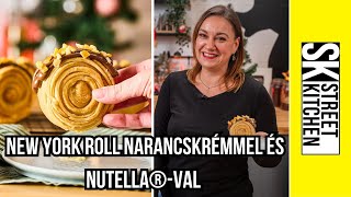 NEW YORK ROLL🌀 HÁZILAG narancskrémmel és NUTELLA®val [upl. by Pascale]