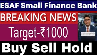 esaf small finance bank share latest news  esaf small finance bank share  esaf small finance bank [upl. by Elane]