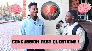 Concussion Test Questions   Public Interview  Who is concussed at UNCC [upl. by Nnod188]