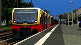 SBahn Berlin Mitfahrt S8 von Birkenwerder bis Zeuthen im Redesign 481 Train Simulator Classic [upl. by Dobson618]