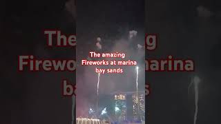 Fireworks at marina bay sands singaporelife trendingshorts fireworks trendingshorts shorts [upl. by Drahsar]