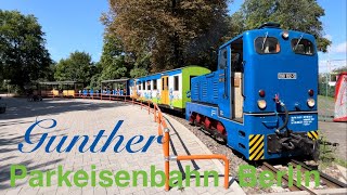 Diesellok Gunther der Berliner Parkeisenbahn kurz vor dem SBahnhof Wuhlheide [upl. by Ettelloc]