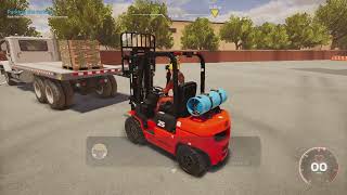 Forklift Simulator  PS5 Gameplay  Day 1 [upl. by Nodnab]