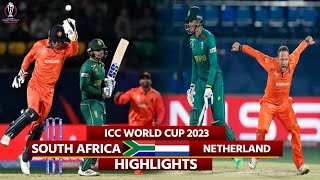 South Africa vs Netherlands World World Cup 2023 Highlights SA vs NED Highlights  Today Match High [upl. by Naujit]