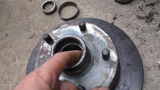 Changing trailer wheel bearings [upl. by Neltiak]