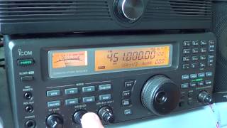 Icom IC R8500 Basic Operation  Frequency input and modes [upl. by Ehcram218]