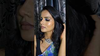 Blue eye makeup look 2024shortshairstylemakeuptutorialblueeyemakeuptreandinghacks [upl. by Bovill106]