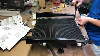 Vintage Air Install Part 2  Condenser install 49 Chevy Truck [upl. by Seitz333]