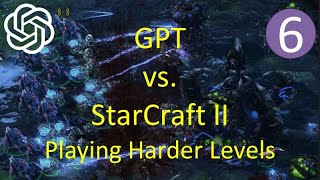 GPT vs StarCraft II – 6 – GPT4 Playing the Harder Levels [upl. by Cressler703]