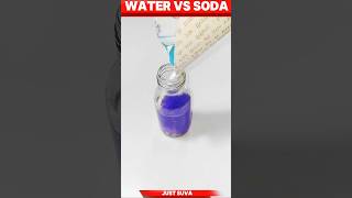 Water Vs Soda 😱⚡🔥💦shorts scienceexperiment trendingshorts viralshorts [upl. by Ellehsem]