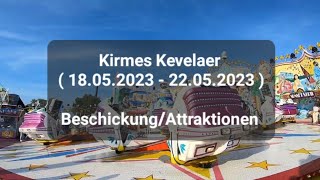 Kirmes Kevelaer  18052023  22052023   Beschickung  Attraktionen [upl. by Anolla]