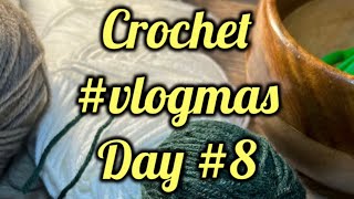 Crochet Vlogmas day 8 ✨ granny square a day ✨ yarn stash buster ✨ ASMR quiet living [upl. by Cataldo992]