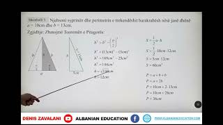 7 02 092 Java 24 Matematikë perimetri dhe syprina e sipërfaqes trekëndëshe U [upl. by Cecilia]