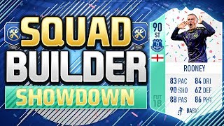 FIFA 18 SQUAD BUILDER SHOWDOWN FUT BIRTHDAY WAYNE ROONEY 90 Rated Throwback Rooney [upl. by Atinas468]