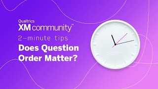 Improve Your Survey Flow with These Tips  2 Minute Tips  Qualtrics XM Community [upl. by Virg]