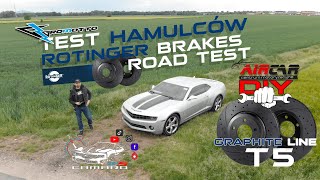 NEW ROTINGER TEXTAR BRAKES TEST AND COMPARISON TO STOCK ONES  TEST HAMULCÓW ROTINGER CAMARO5thGEN [upl. by Itak885]