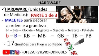 HARDWARE  Unidades de Medidas  Bit e Byte  Parte 1 de 3 [upl. by Wivinah106]