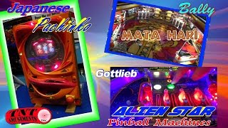 1132 Gottlieb ALIEN STARBally MATA HARIJapanese PACHINKO MachineTNT Amusements [upl. by Joyce917]