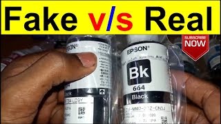 How to identify genuine Epson ink  identify duplicate Epson ink [upl. by Etnad400]