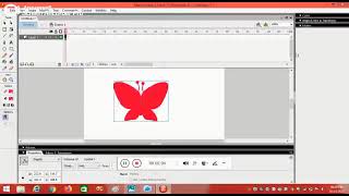 Flying Butterfly Using Macromedia flash for Multimedia Lab [upl. by Notlit]