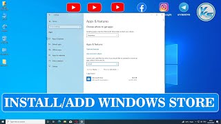 ✅ How To Install  Add Microsoft Store To Windows 10 LTSBLTSCANY Version [upl. by Nerrol]