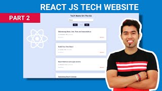 React JS Website in Hindi 2 Calling API amp Fetching Data [upl. by Pol328]