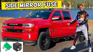 CHEVROLET SILVERADO SIDE MIRROR FUSE LOCATION REPLACEMENT 2014 2015 2016 2017 2018 2019 [upl. by Olra739]